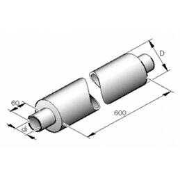 Wąż filtra tłumiącego hałas Eberspächer, średnica 90 mm, długość 500 mm