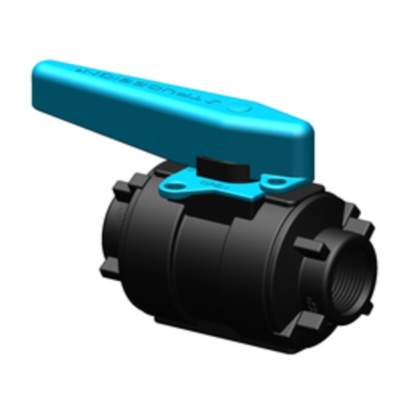 Trudesign Zawór Kulowy 3/4 cala, czarny