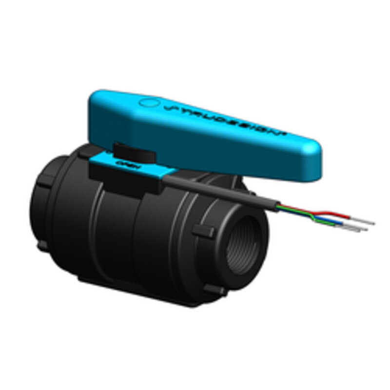 Trudesign Zawór Kulowy z Czujnikiem 3/4'' Czarny
