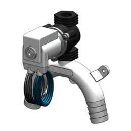 Zawór z szyjką łabędzią Trudesign z solenoidem 12V, rozmiar 19 mm