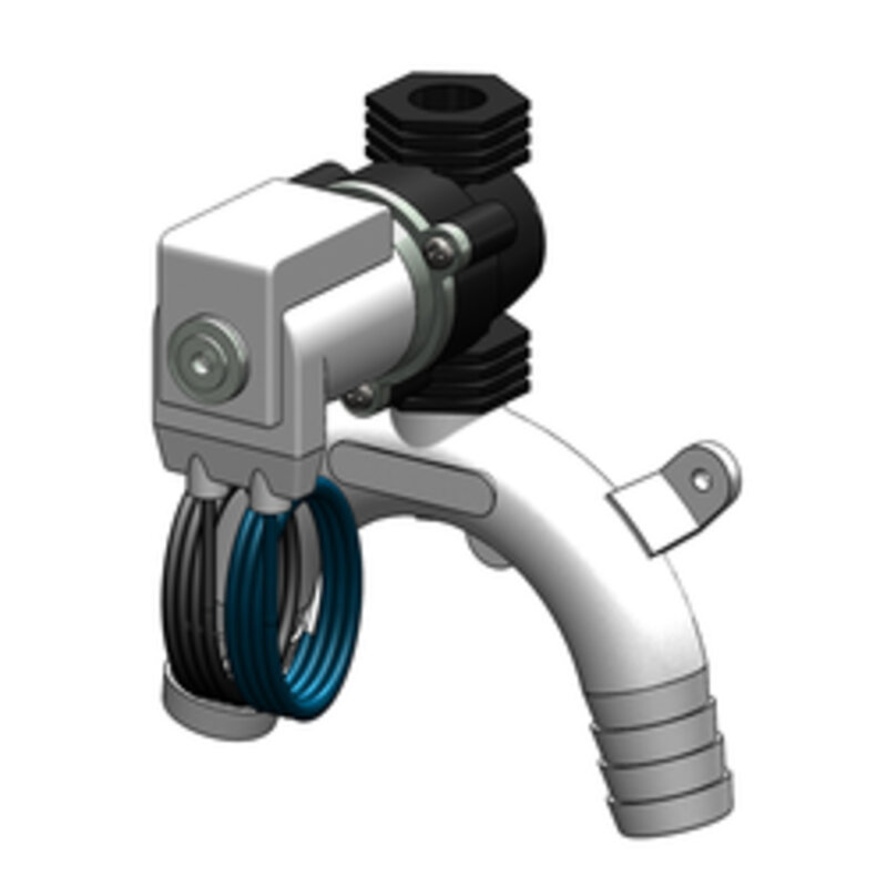 Zawór szyi łabędzia Trudesign z solenoidem 12V, 38 mm