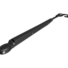 Wycieraczka do szyb jachtowych Scheibenwischer z regulowanym kątem, 340-470 mm, czarna