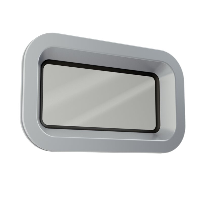 TOPwindows R55 bulaj aluminiowy, stały, wymiary 375x215 mm
