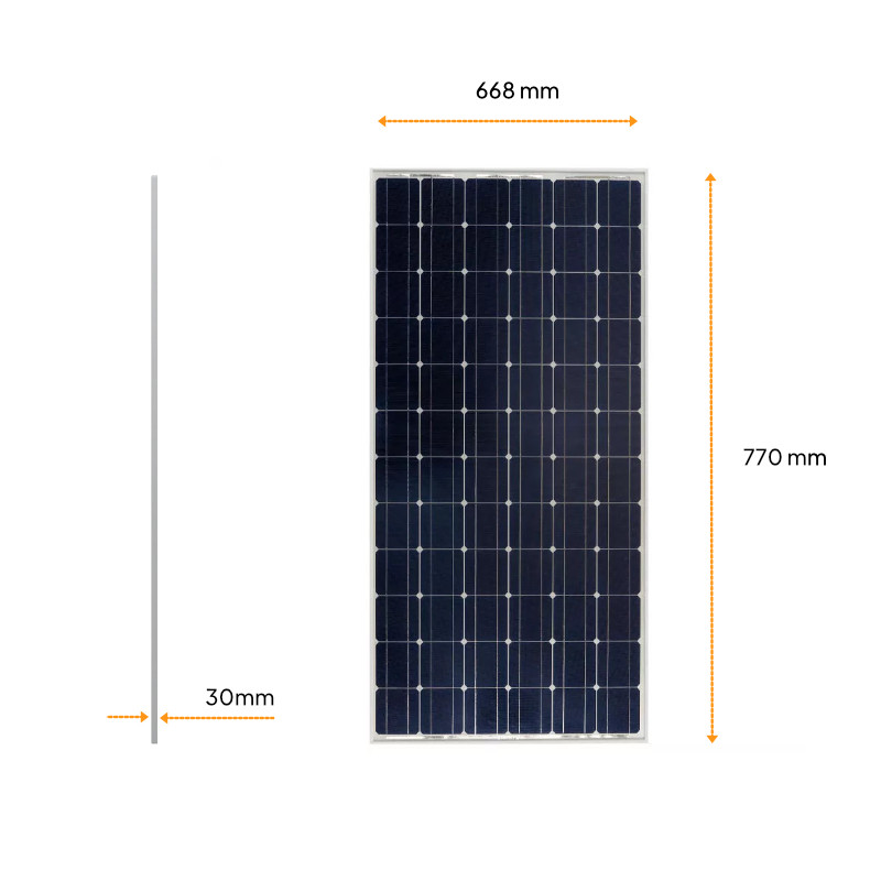 Panel słoneczny 95W 12V monokrystaliczny