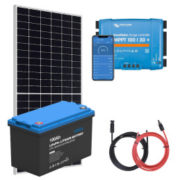 Panel słoneczny 455W i akumulator LiFePO4 100Ah z regulatorem MPPT