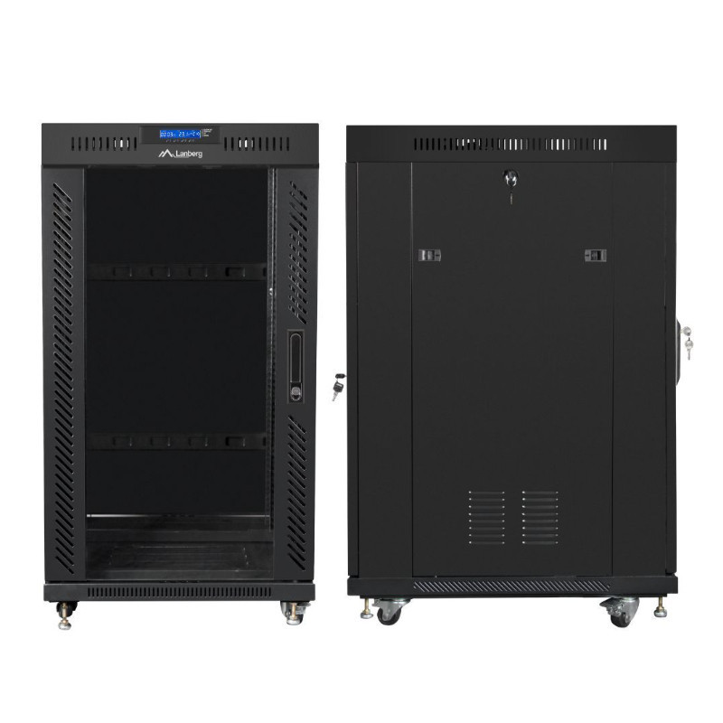 Szafa Rack Lanberg 19" 37U FF01-6637-23BL V2 z termostatem