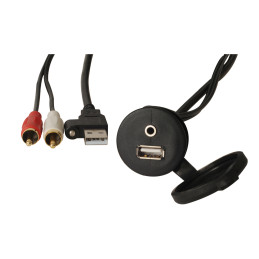 Garmin Przedłużacz USB/AUX 2 m z gniazdem montażowym