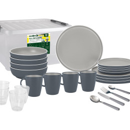 Brunner Zestaw naczyń Trilogy Grey, 36-elementowy