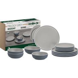 Brunner Zestaw naczyń Trilogy Grey, 12-elementowy