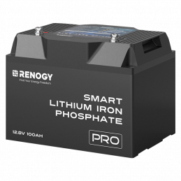 Akumulator Renogy LiFePO4 12V 100Ah Pro Smart z Bluetooth i funkcją samonagrzewania