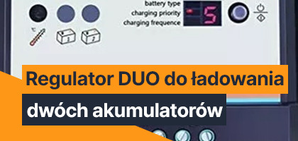 Regulator DUO do ładowania dwóch akumulatorów