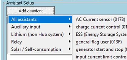 Instalacja asystenta ESS dla MultiPlus i Quattro